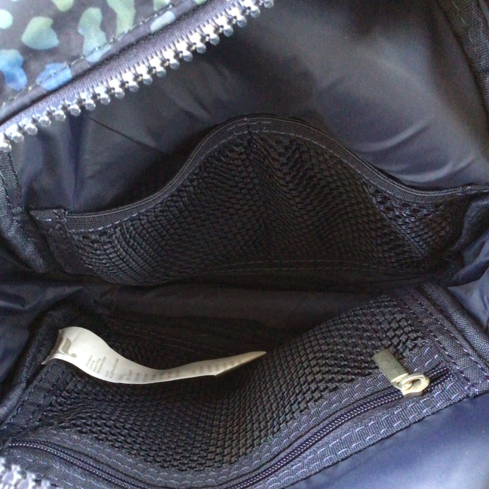 Fabletics Blue Leopard Nylon Mini Sport Backpack - Picture 5 of 7